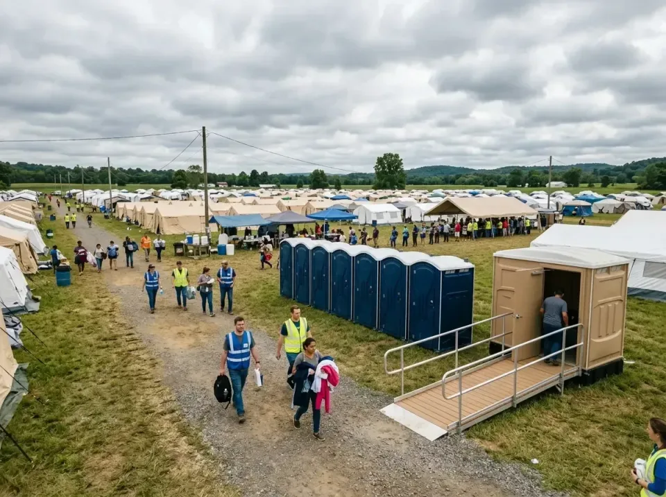 disaster-relief-camp-restrooms-010 — frequently asked questions, Dumpster & Portable Bathrooms Rental in Clarksville, AR